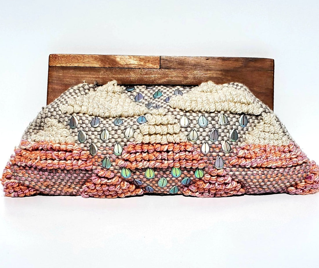 Wooden Handle Clutch